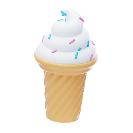 Ice Cream Cone  3D Icon