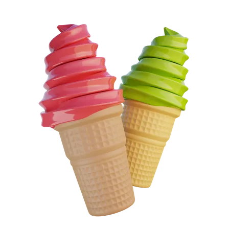 Ice Cream Cone  3D Icon