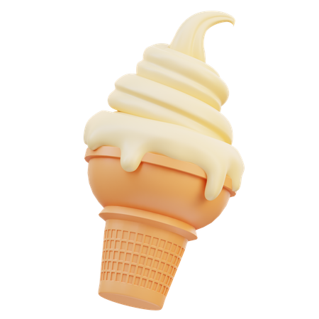 Ice Cream Cone  3D Icon