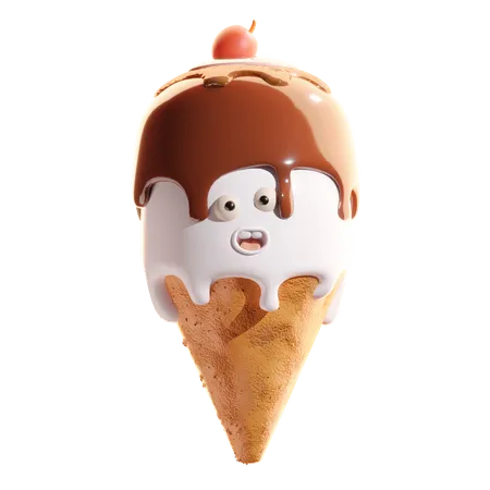 Ice Cream Cone  3D Icon