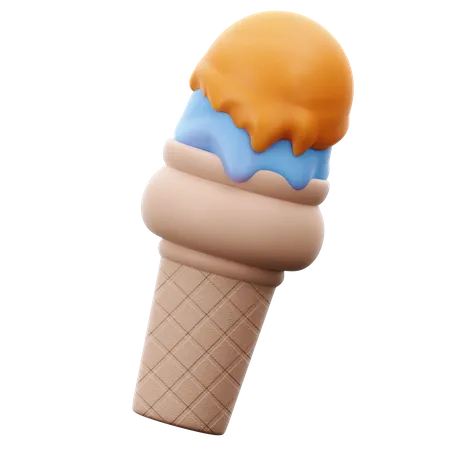 Ice Cream Cone  3D Icon