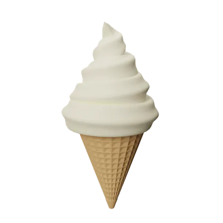 Ice Cream Cone  3D Icon