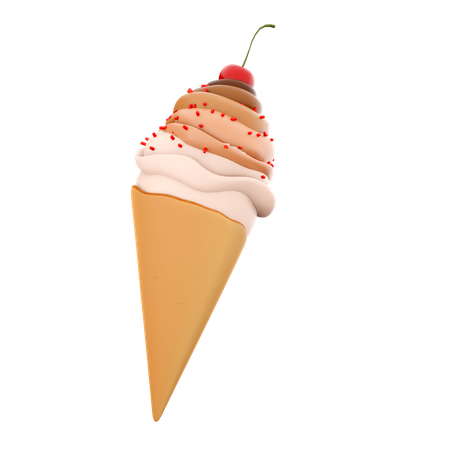 Ice Cream Cone  3D Icon