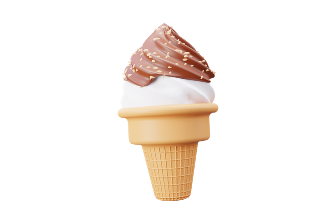 Ice Cream Cone  3D Icon