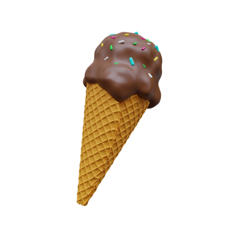 Ice Cream Cone  3D Icon