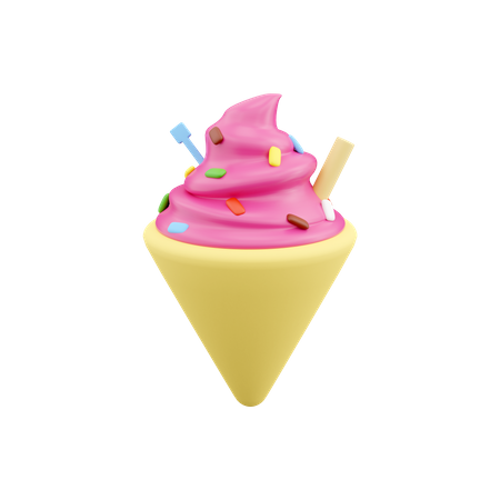 Ice Cream Cone  3D Icon