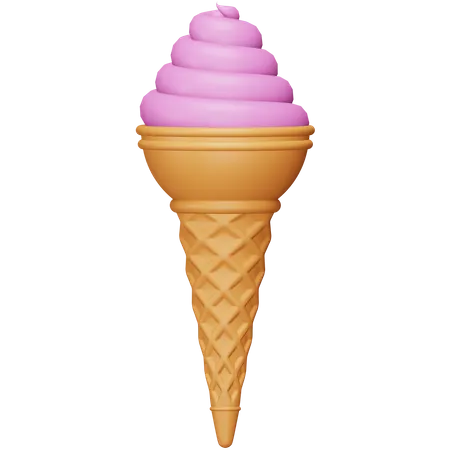 Ice Cream Cone  3D Icon