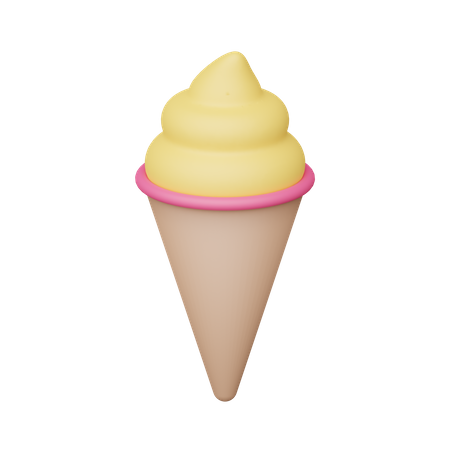 Ice Cream Cone  3D Icon