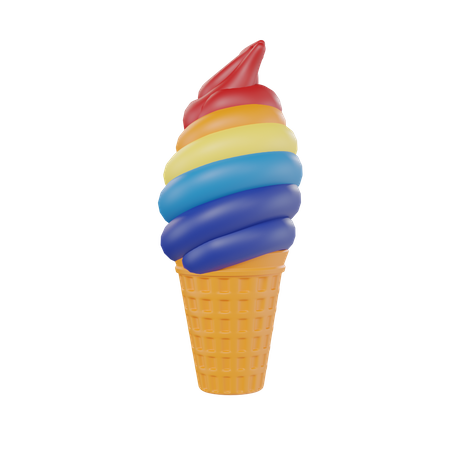 Ice Cream Cone  3D Icon