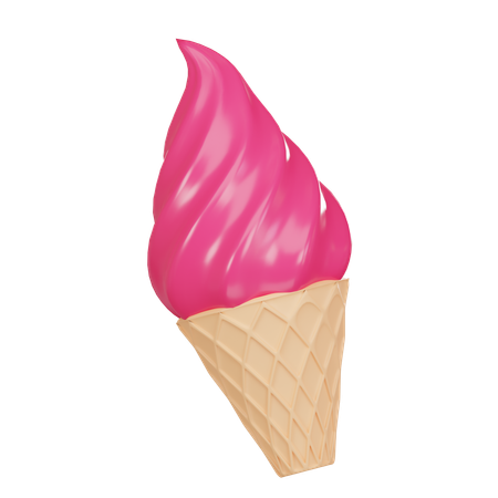 Ice Cream Cone  3D Icon