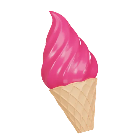 Ice Cream Cone  3D Icon