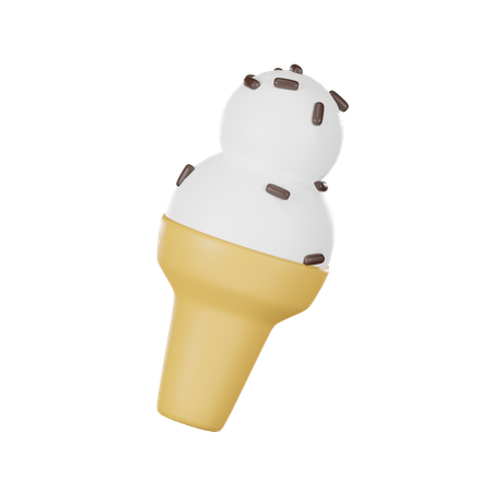 Ice Cream Cone  3D Icon