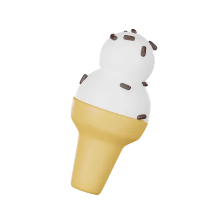 Ice Cream Cone  3D Icon