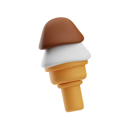 Ice Cream Cone  3D Icon