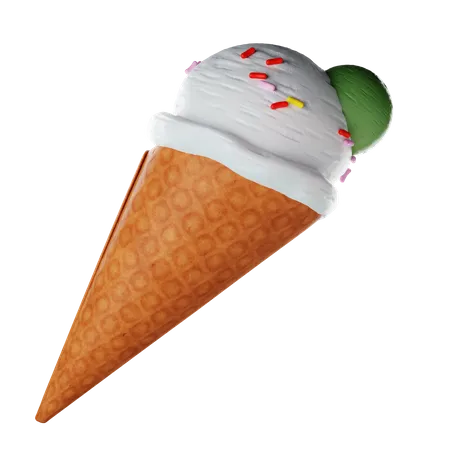 Ice Cream Cone  3D Icon