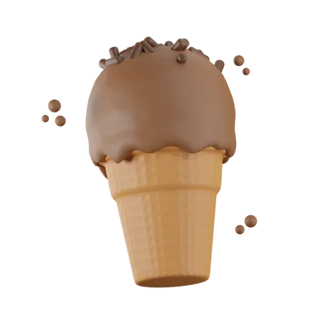 Ice Cream Cone  3D Icon