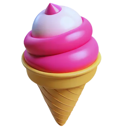 Ice Cream Cone  3D Icon