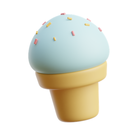 Ice Cream Cone  3D Icon