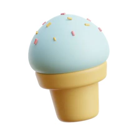 Ice Cream Cone  3D Icon