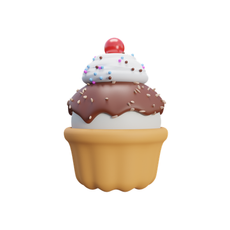 Ice Cream Cone  3D Icon