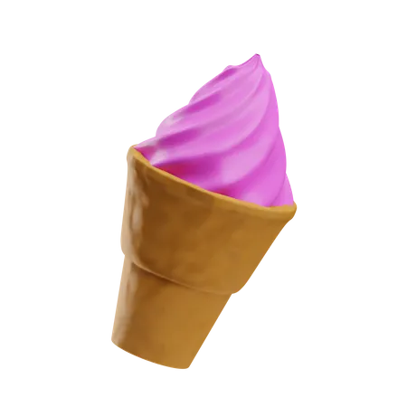 Ice Cream Cone  3D Icon