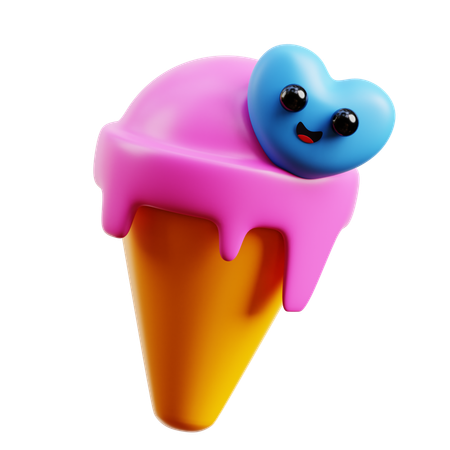 Ice Cream Cone  3D Icon