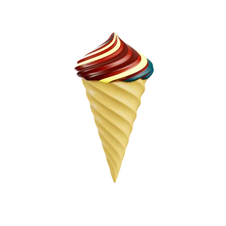 Ice Cream Cone  3D Icon