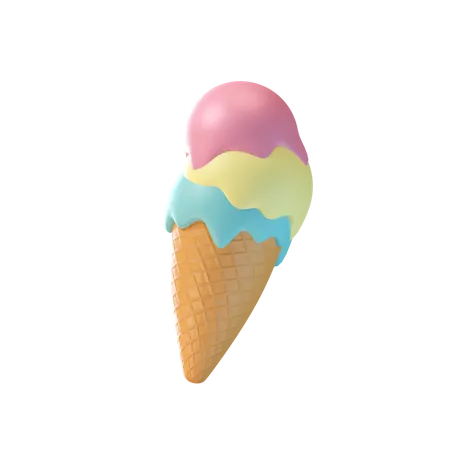 Ice Cream Cone  3D Icon