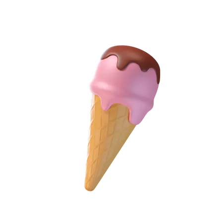 Ice Cream Cone  3D Icon