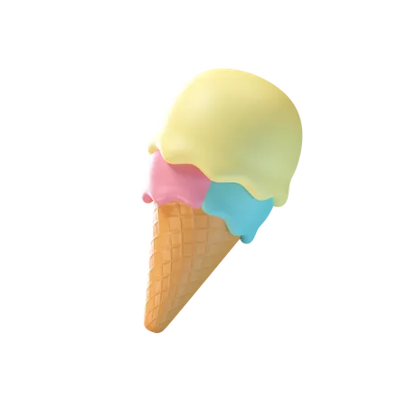 Ice Cream Cone  3D Icon