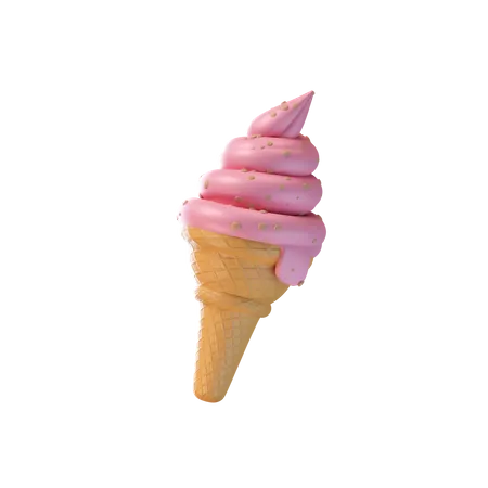 Ice Cream Cone  3D Icon