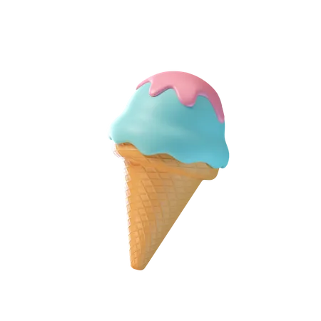 Ice Cream Cone  3D Icon