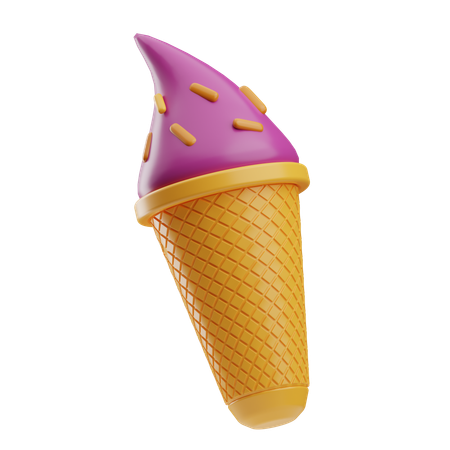 Ice Cream Cone  3D Icon