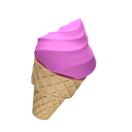 Ice Cream Cone  3D Icon