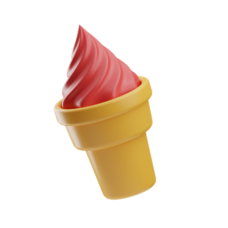 Ice Cream Cone  3D Icon