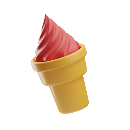 Ice Cream Cone  3D Icon