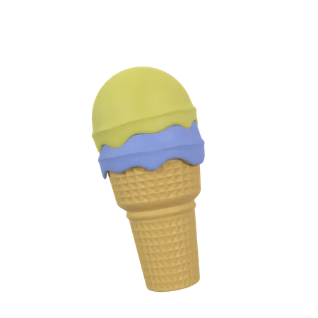 Ice Cream Cone  3D Icon