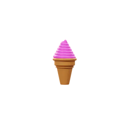 Ice Cream Cone  3D Icon