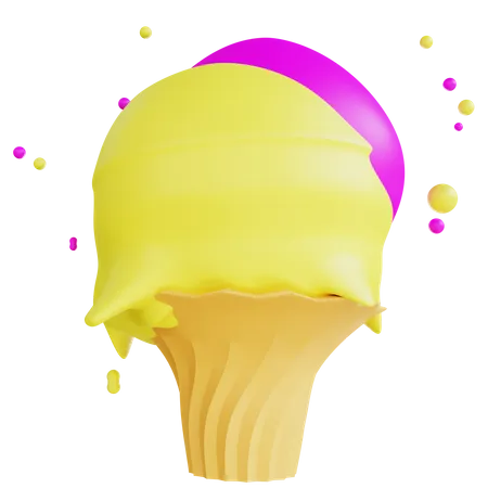 Ice Cream Cone  3D Icon