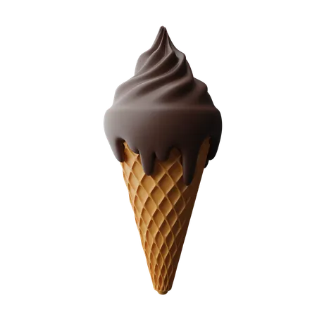 Ice Cream Cone  3D Icon