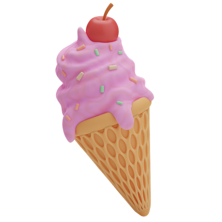 Ice Cream Cone  3D Icon