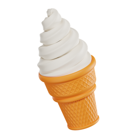 Ice Cream Cone  3D Icon