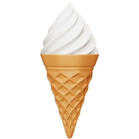 Ice Cream Cone  3D Icon