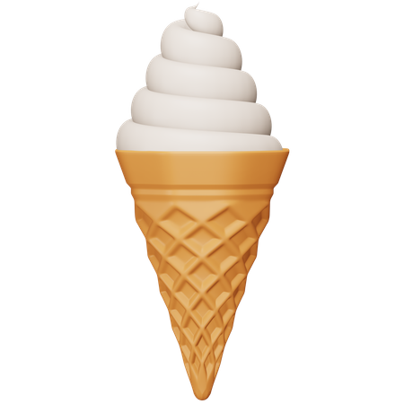 Ice Cream Cone  3D Icon