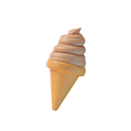 Ice Cream Cone  3D Icon