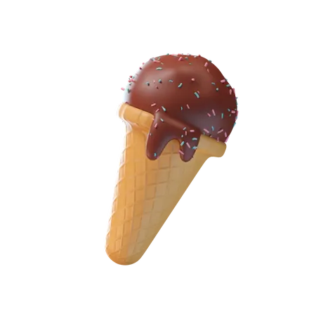 Ice Cream Cone  3D Icon