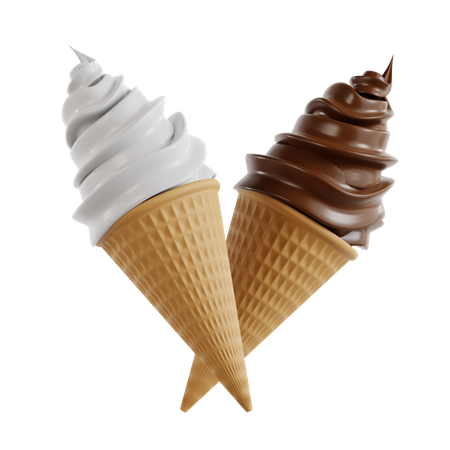 Ice Cream Cone  3D Icon