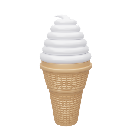 Ice Cream Cone  3D Icon