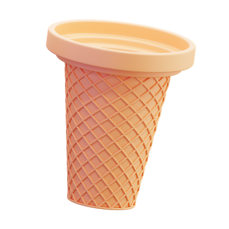 Ice Cream Cone  3D Icon