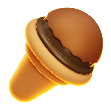 Ice Cream Cone  3D Icon